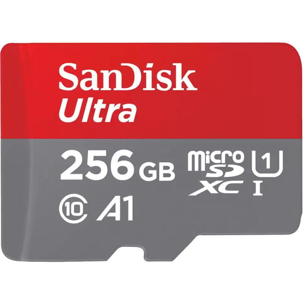 Card de memorie SanDisk Ultra microSDXC, 256GB, 150MB/s, A1, Class 10, UHS-I, SD Adapter