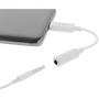 Deltaco USB-C apa - 3.5mm Jack anya Átalakító Adapter - Fehér