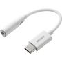 Deltaco USB-C apa - 3.5mm Jack anya Átalakító Adapter - Fehér