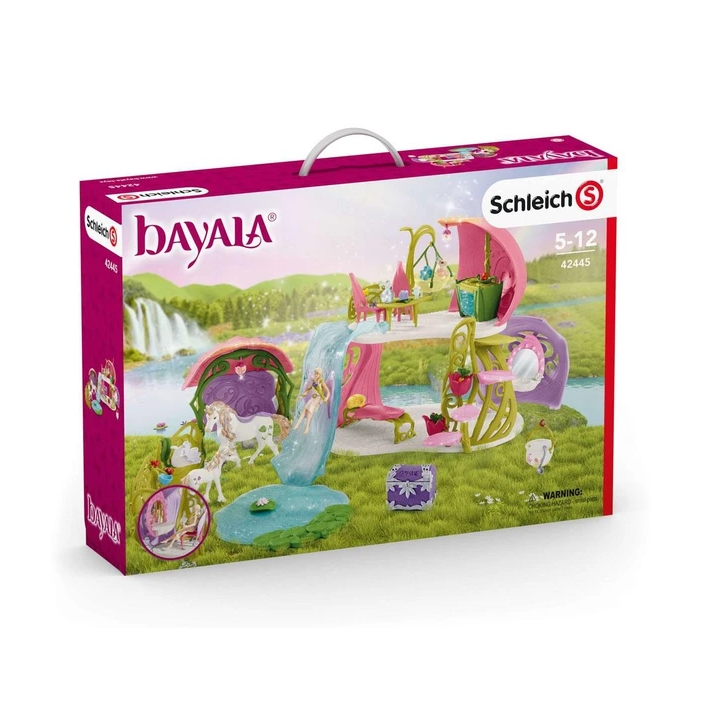 schleich BAYALA Glittering flower house with unicorns, lake and stable (42445)