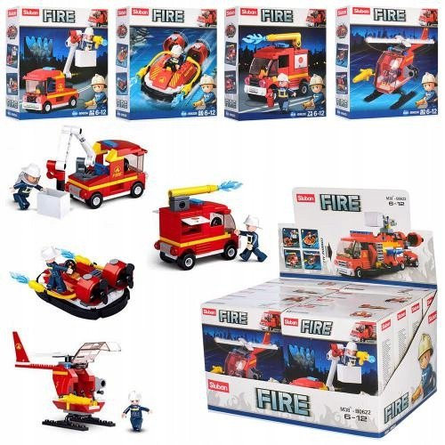 Sluban-fire- Vehiculos Bomberos Surtidos - Panritos
