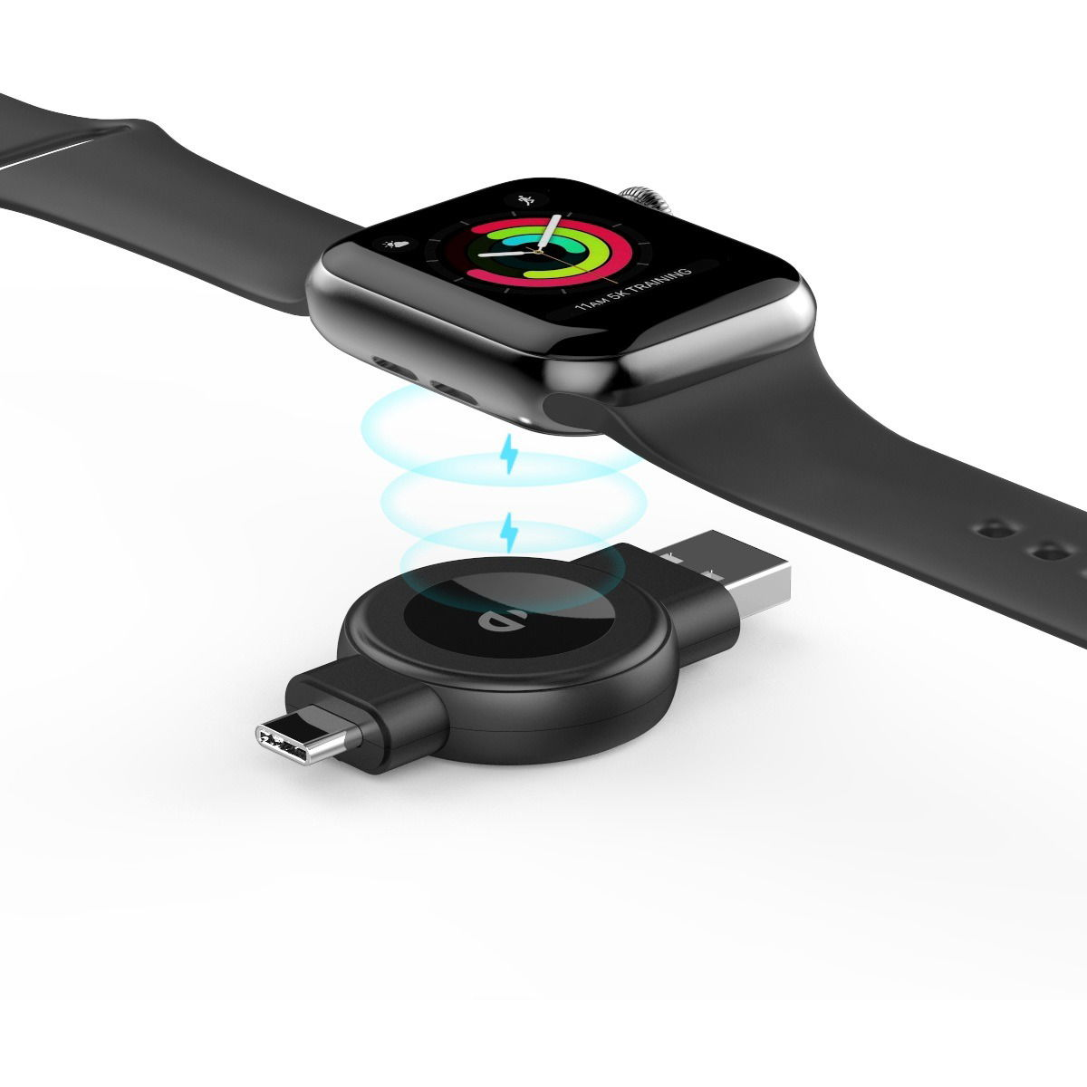 ChoeTech 5W 2in1 Magnetic Wireless Charger for Apple&Samsung watch (T606-F)