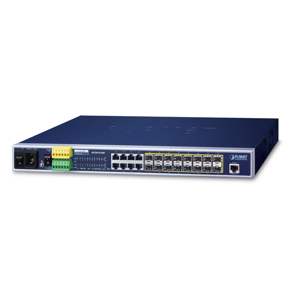 Switch PLANET MGSW-24160F 16-PORT 1GB BASE-X SFP+8PORT 1GB BASE-T METRO