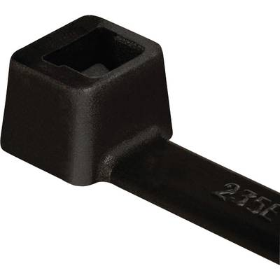 Időjárásálló kábelkötegelő készlet 150 x 3,5 mm, fekete, 100 db, HellermannTyton 111-03260 T30R-W-BK-C1 (111-03260)