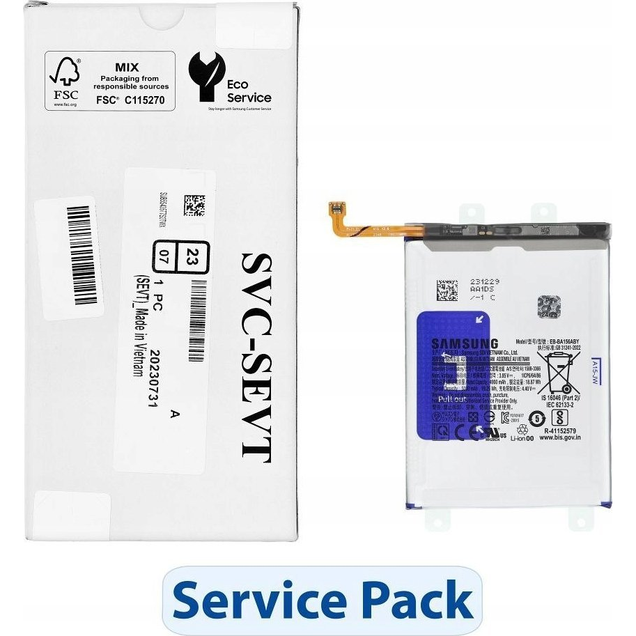 Akkumulátor Gyári ServicePack EB-BM207ABY Samsung Galaxy M21/M30/M30S/M31 GH82-22406A