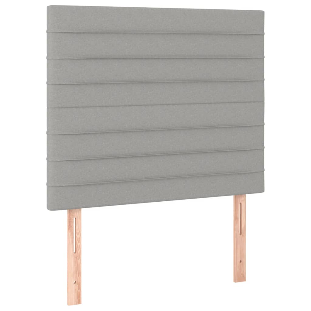 2 db világosszürke szövet fejtámla 80 x 5 x 78/88 cm (3116446)