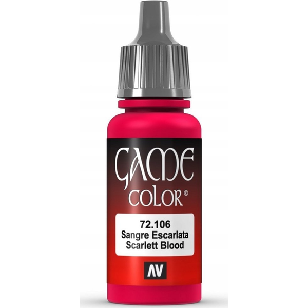  Vallejo Vallejo: 72.106 - Game Color - Scarlet Blood (18 ml)