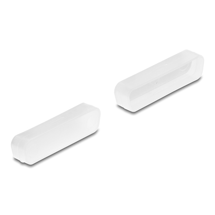 Delock 2 db. fekete borítás por ellen D-Sub 25 áttetsző (67124) (67124)