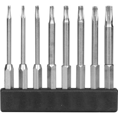 8 részes mini bit szortiment, T-profil hosszú kivitel, 45 mm, Donau MBS77 (MBS77)