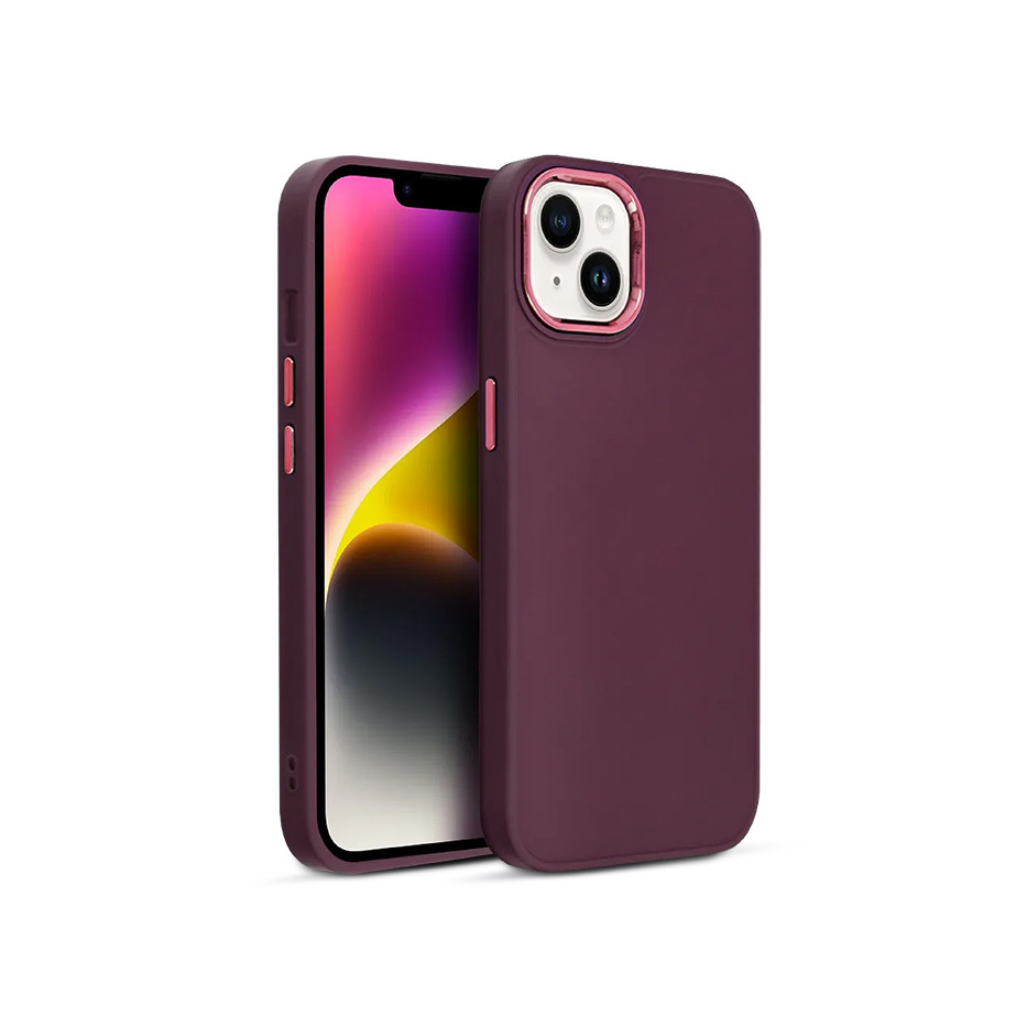 Xiaomi Redmi Note 12 5G/Poco X5 5G szilikon hátlap - Frame - bíbor (PT-6621)