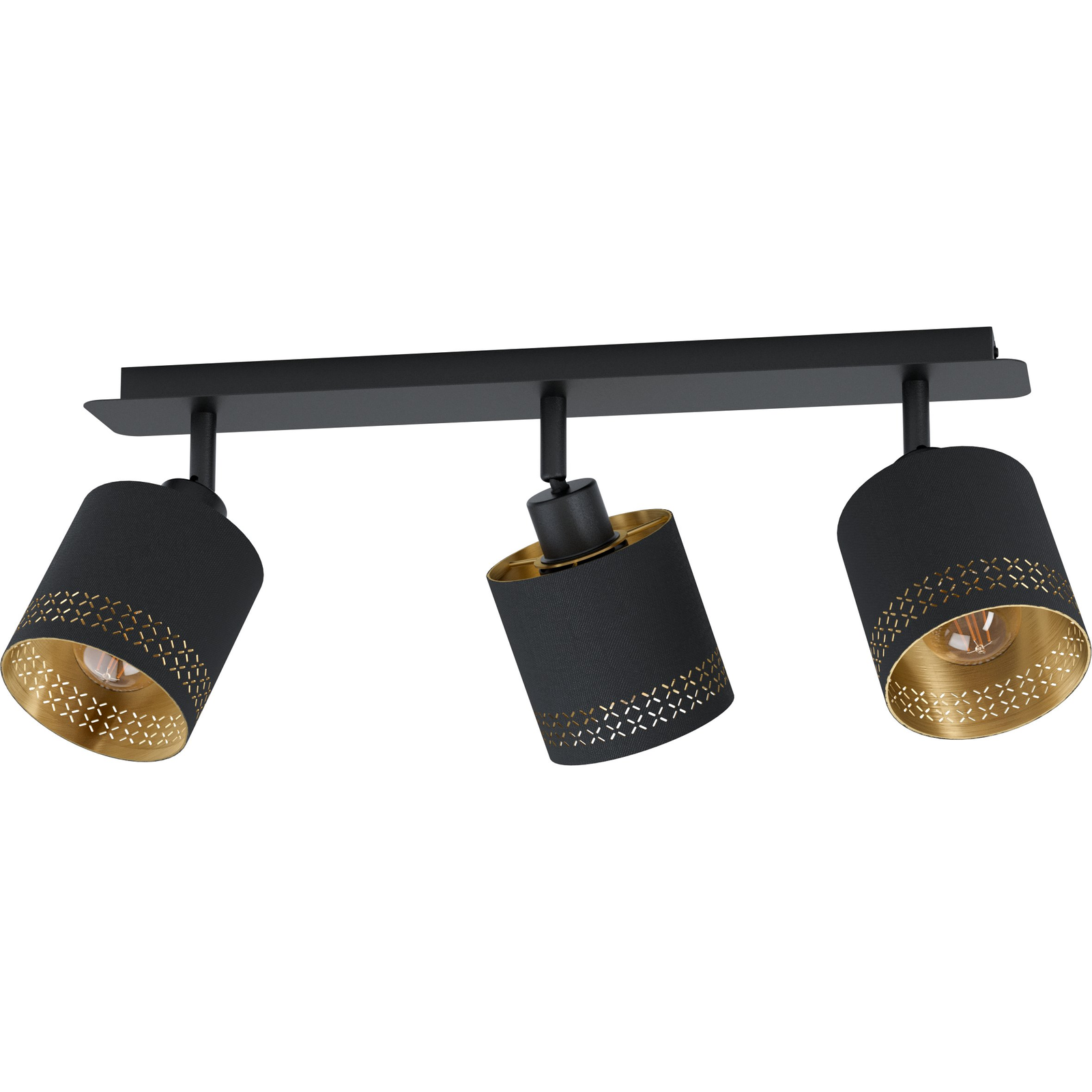 Eglo 99278 Esteperra Spot Lámpa - Elforgatható Alkatrészek, 3x E27, Fekete/Arany