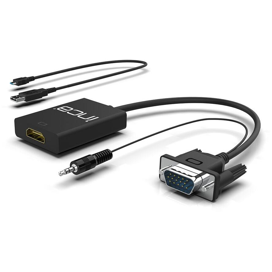 Cian Technology IVTH-02 Inca VGA/3.5mm Jack apa - HDMI anya Adapter + USB kábel (IVTH-02)