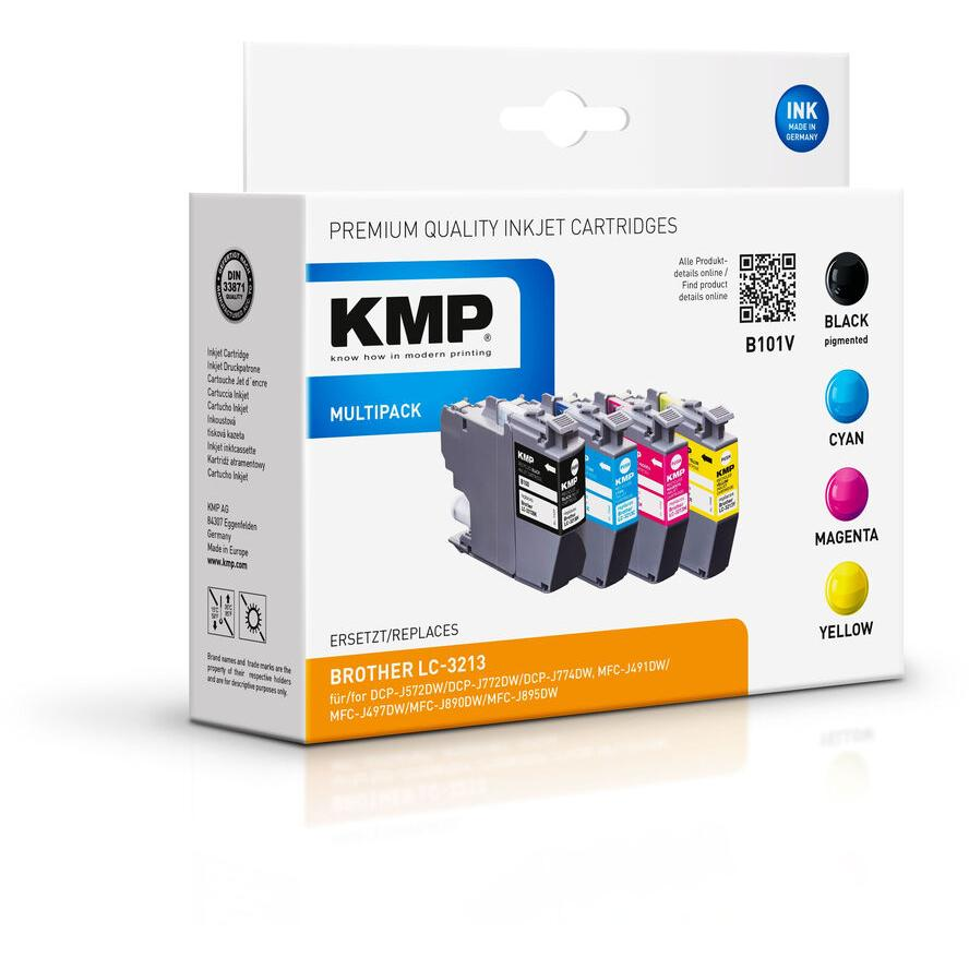 KMP (Brother LC-3213) Tintapatron Multipack - Chipes (1539,4005)