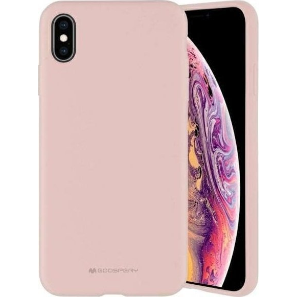 Mercury Silicone Samsung Galaxy S23+ szilikon tok, rószaszín homok (Mer007591)