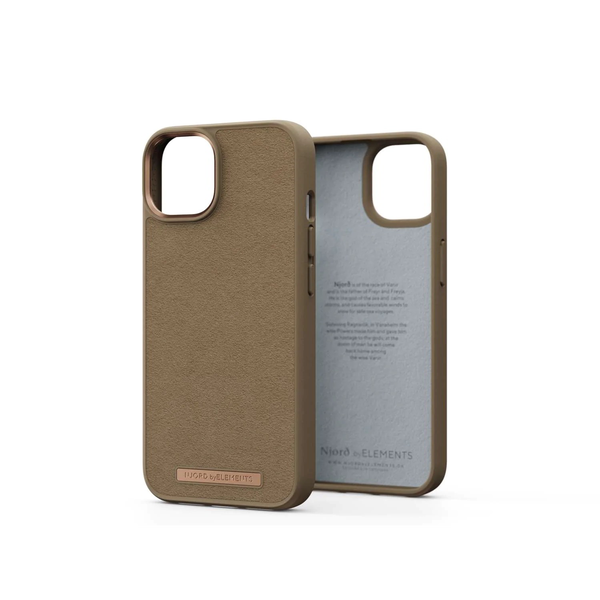 Njord byELEMENTS Suede Comfort+ кейс за мобилен телефон 15,5 см (6.1") Калъф Пясък