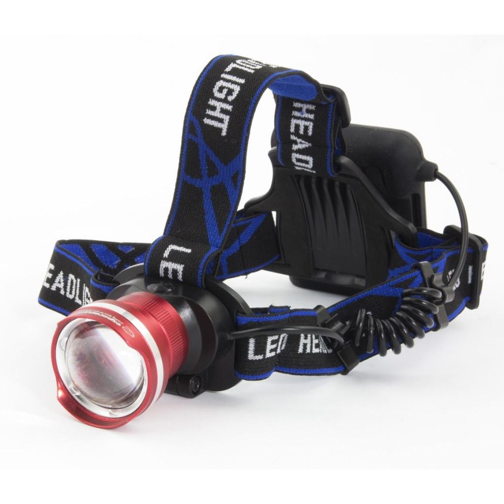 Esperanza Procyon alumínium fejlámpa T6 LED fekete-kék (EOT001) (EOT001)