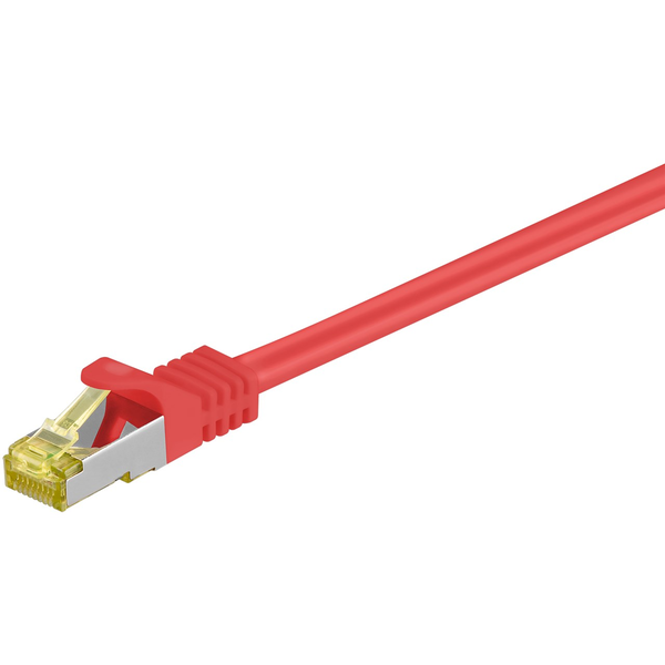 Goobay 91625 S/FTP CAT7 Patch kábel 5m - Piros