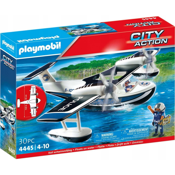 "PLAYMOBIL City Action Hidroavión de Policía, Juego de figuras +4 años - 4445"