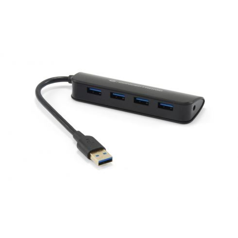 Conceptronic C4PUSB3 hub de interface USB 3.2 Gen 1 (3.1 Gen 1) Type-A 5000 Mbit/s Preto