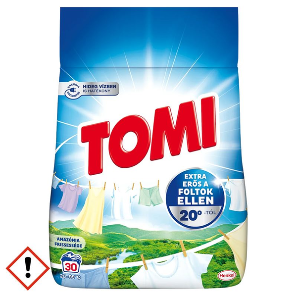 Tomi mosópor 1,65 kg Amazónia frissessége 30 mosás (14621)