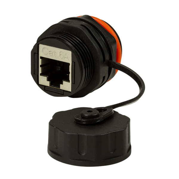 Techly IWP-MD C6A-IPPANT kabel kønsskifter RJ45 Sort