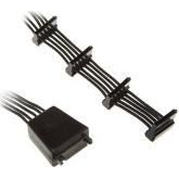 Silverstone CP06-E4 SATA kábel 0,19 M Fekete (SSTCP06E4SATAIIAnschlusskabel)