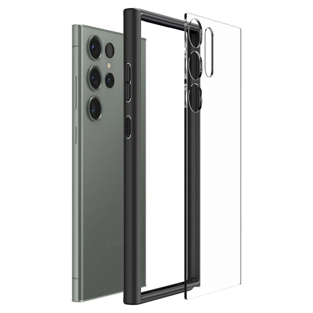 Spigen Ultra Hybrid Samsung Galaxy S23 Ultra tok átlátszó-fekete (ACS05618) (ACS05618)