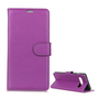 Калъф стоящ, кожен ефект (FLIP, странично отваряне, функция за държач за бюро, премиум) ЛИЛАВ [Samsung Galaxy S10 (SM-G973)] (5996457849000)