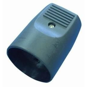 Microconnect Extender with earth, straight, black 10A-250V adattatore per presa di corrente Nero