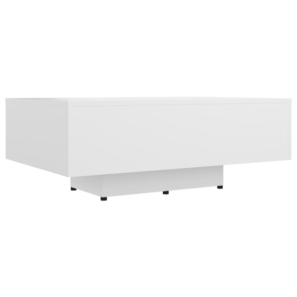 fehér forgácslap dohányzóasztal 85 x 55 x 31 cm