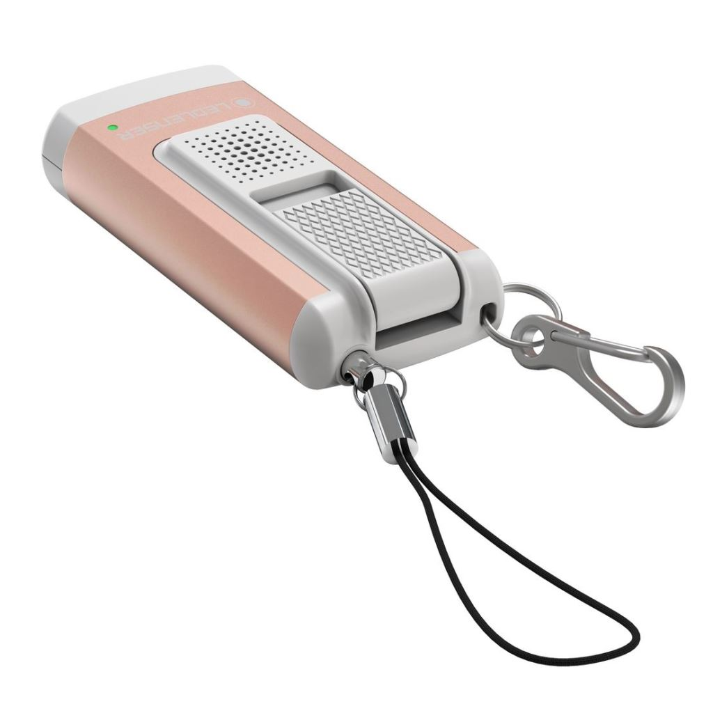LEDLENSER K6R safety tölthető kulcstartós lámpa/riasztóval Li-ion 400lm rózsa-arany (K6RRG-502581) (K6RRG-502581)