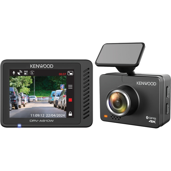 Kenwood DRV-A610W WiFi 4K UHD Autós Menetrögzítő Kamera - Fekete