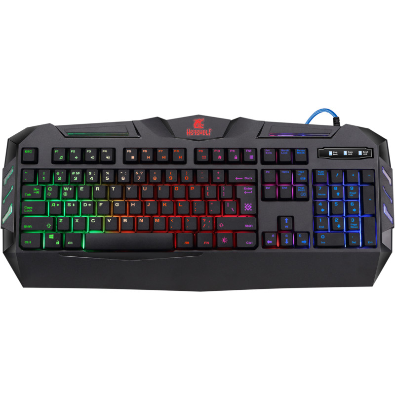 Herná herná klávesnica RGB LED podsvietená DEFENDER Warewolf (45124)