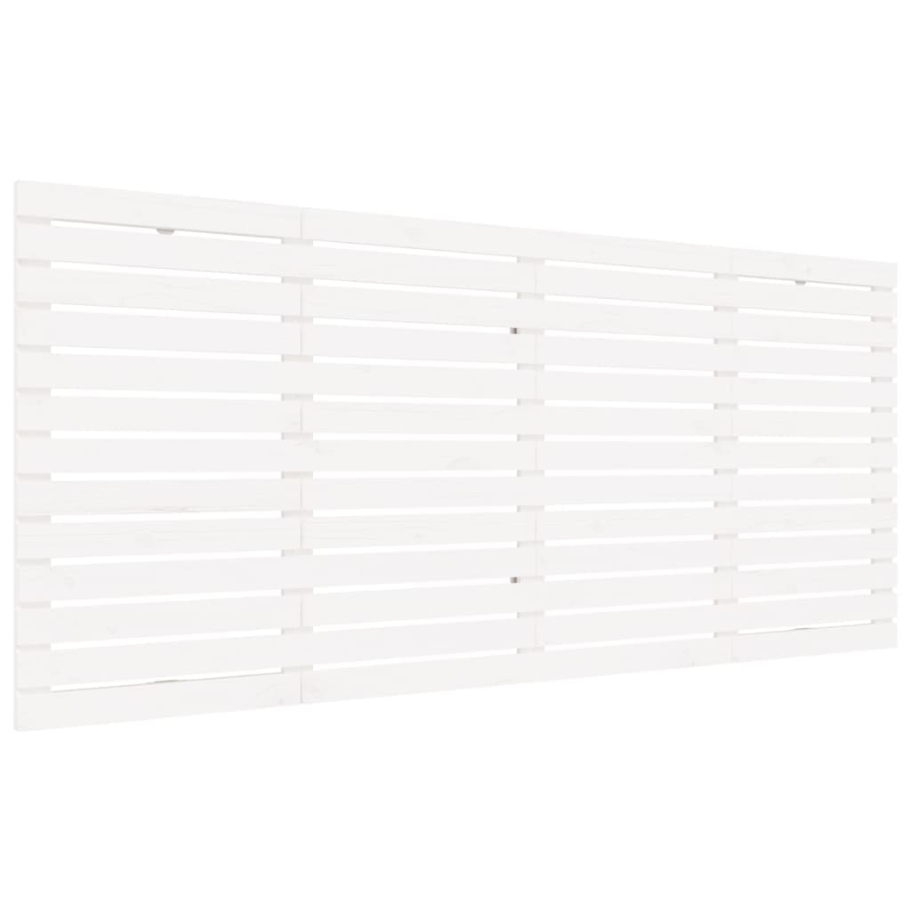 fehér tömör fenyőfa fali fejtámla 206 x 3 x 91,5 cm (824669)