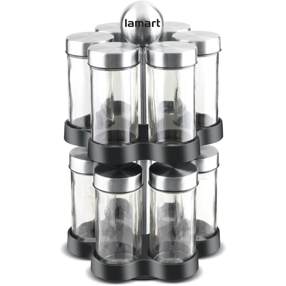 Lamart fűszertartó készlet LT7044 STEEL állványon (LT7044 STEEL)