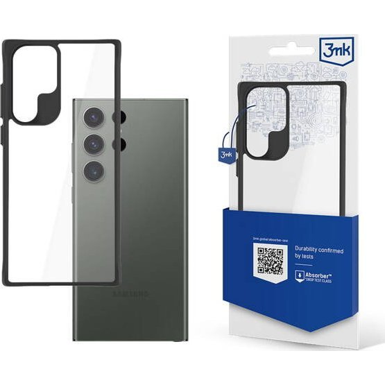 3mk Satin Armor Case+ átlátszó, TPU és PC anyagú telefontok Samsung Galaxy S24 Ultra (Samsung Galaxy S24 Ultra - 3mk Satin Armor Case+)
