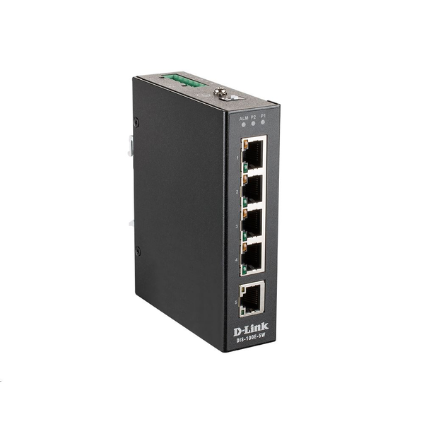D-Link DIS-100E-5W netwerk-switch Unmanaged L2 Fast Ethernet (10/100) Zwart
