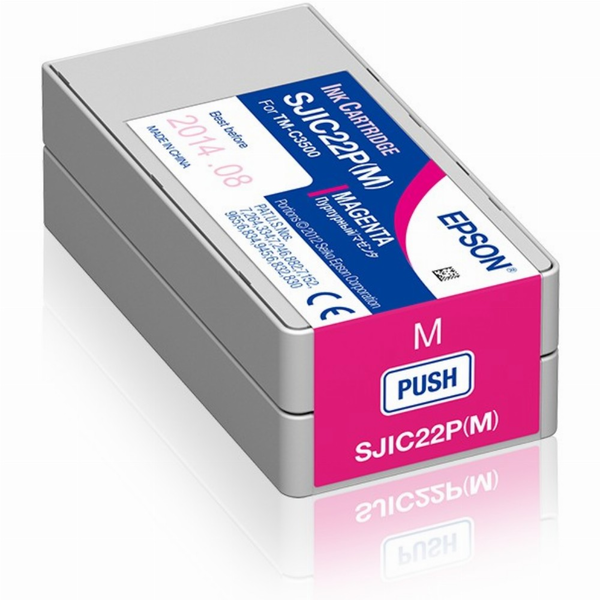 Epson SJIC22P(M) blækpatron 1 stk Original Magenta
