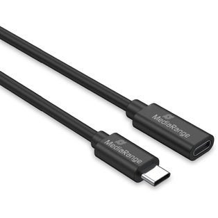 MediaRange USB-C Verlängerungskabel, USB 3.2, 60W, 2m, sw