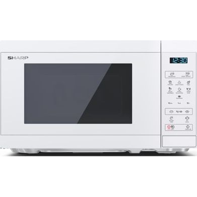 Sharp YC-MS02EC Mikrohullámú sütő, 20 l, 800 W, Digitális, EasyClean, ECO Function, Child Lock, Fehér