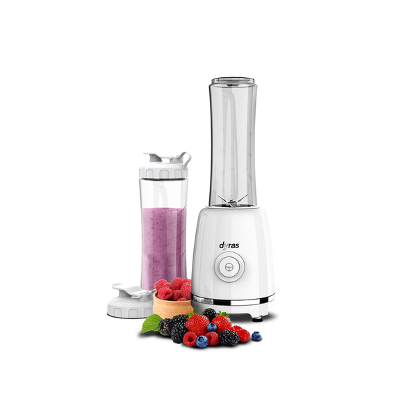 Блендер, Dyras SB-509, 600 ml, 250 W, с 2 бутилки, бял