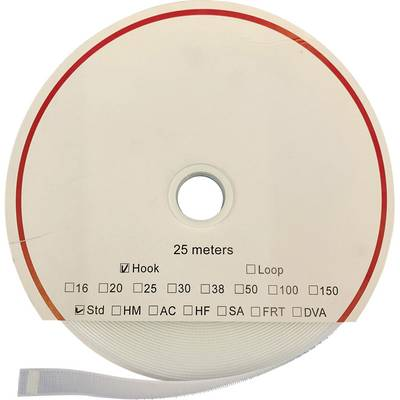 Öntapadó tépőzár szalag, 25 m x 16 mm, fehér Fastech HM PS-A69 (T0101600000325)