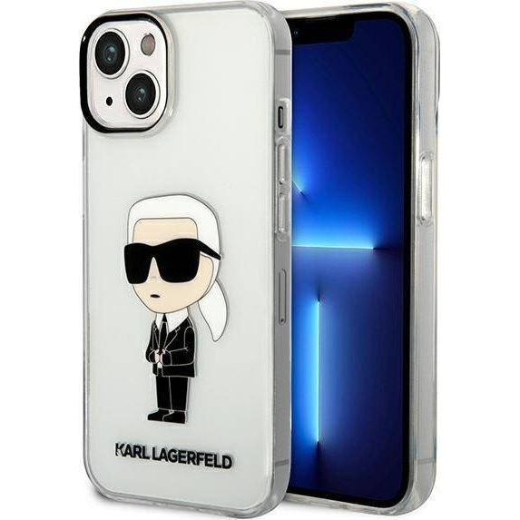 Karl Lagerfeld IML Ikonik NFT hátlap tok Apple iPhone 14 Plus, átlátszó (KLHCP14MHNIKTCT)