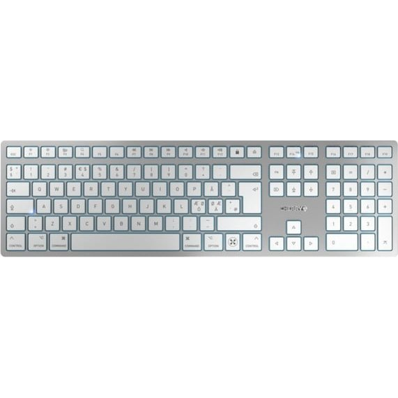 CHERRY KW 9100 SLIM FOR MAC toetsenbord Universeel USB + Bluetooth QWERTY Engels Zilver