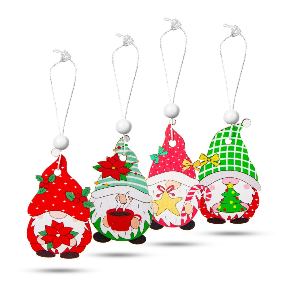 Family karácsonyfadísz szett - fa kismanók 12db / csomag (58565B) (58565B)