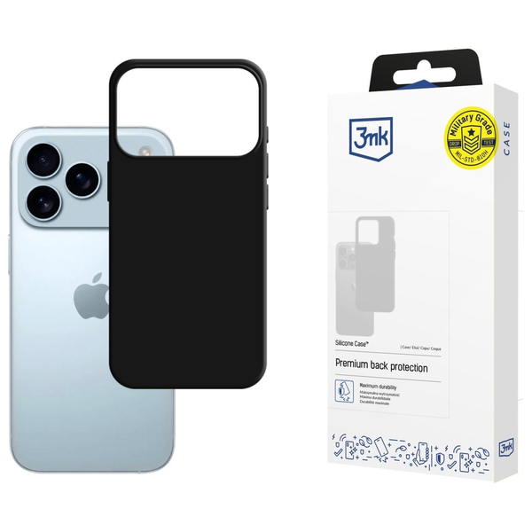 Pouzdro pro iPhone 17 Pro Max - 3mk silikonový Kryt s mikrovláknem