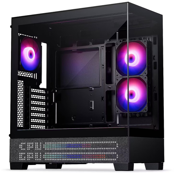 PHANTEKS XT View ATX ház, LED Matrix, Edzett üveg, DRGB, Fekete