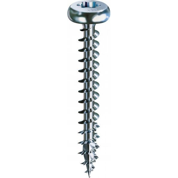 SPAX 880930140040030 R 88093 Ruko m.Spitze/T-STAR Félkerek facsavar 4 mm 30 mm Torx, E TORX Acél Galvanikusan cinkezett 1000 db (SXH113871I)