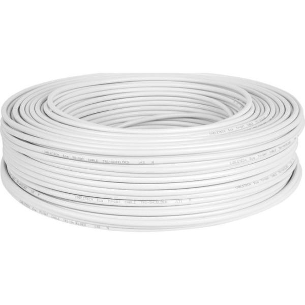 Cabletech Tv-sat Cu Cable + Dual Screen 150m/k.