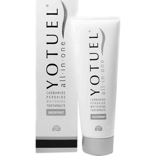 All in One Snowmint Yotuel Laboratoires Biocosmetics fogfehérítős fogkrém, 75 ml
